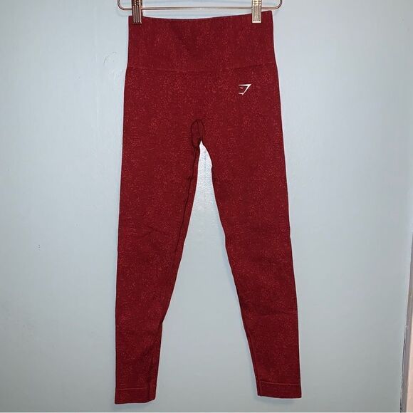 Gymshark Red Crop Leggings XS - Picture 1 of 4